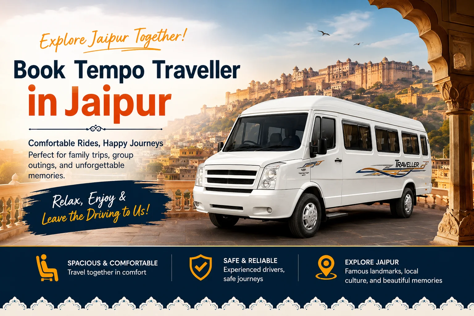 Can I Rent a Tempo Traveller for Self-Drive in Jaipur