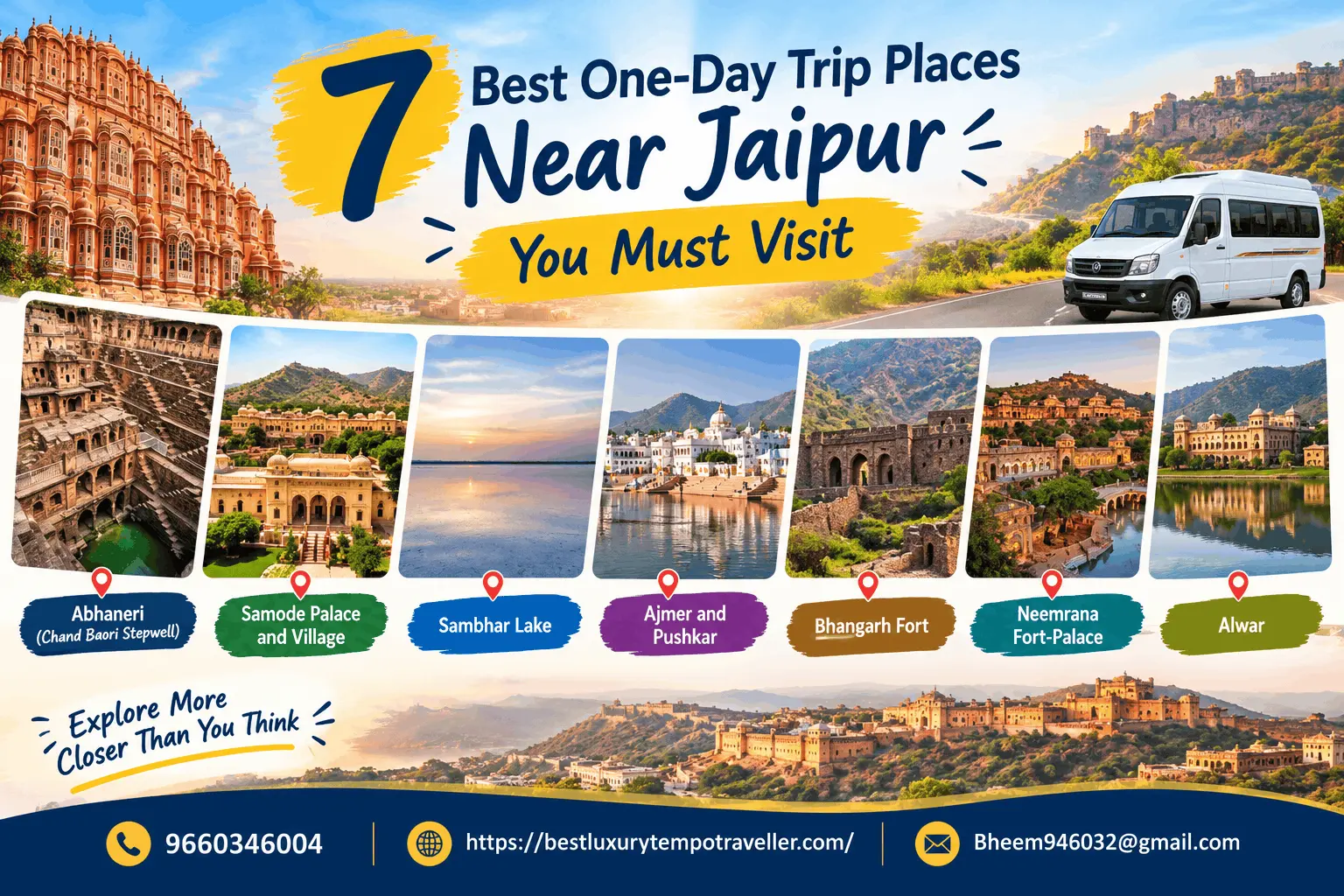 Book Tempo Traveller in Jaipur
